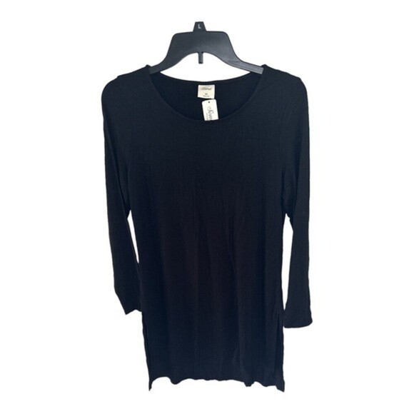 Soma Tops - Soma Soft Jersey Side Slit Tunic Cranberry Size XS